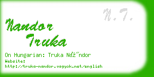 nandor truka business card